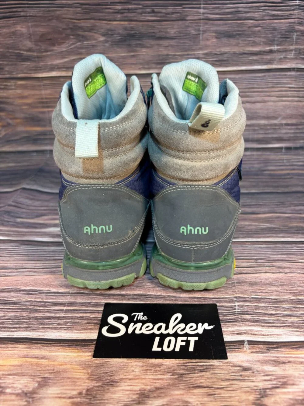 Ahnu‎ Sugarpine Waterproof Hiking Boots Blue Teal Women's Athletic Size 8